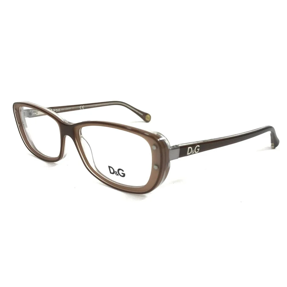 Dolce & Gabbana Eyeglasses Frames DG1226 1981 Brown Clear Rectangle 50-16-135